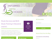Tablet Screenshot of informedbirthchoices.org